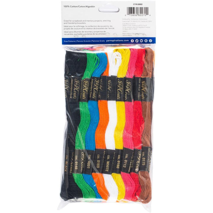 Basic Coats &amp; Clark 6-Strand Embroidery Floss Value Pack 36/Pkg