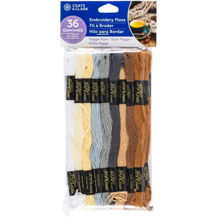 Hygge Style Coats &amp; Clark 6-Strand Embroidery Floss Value Pack 36/Pkg