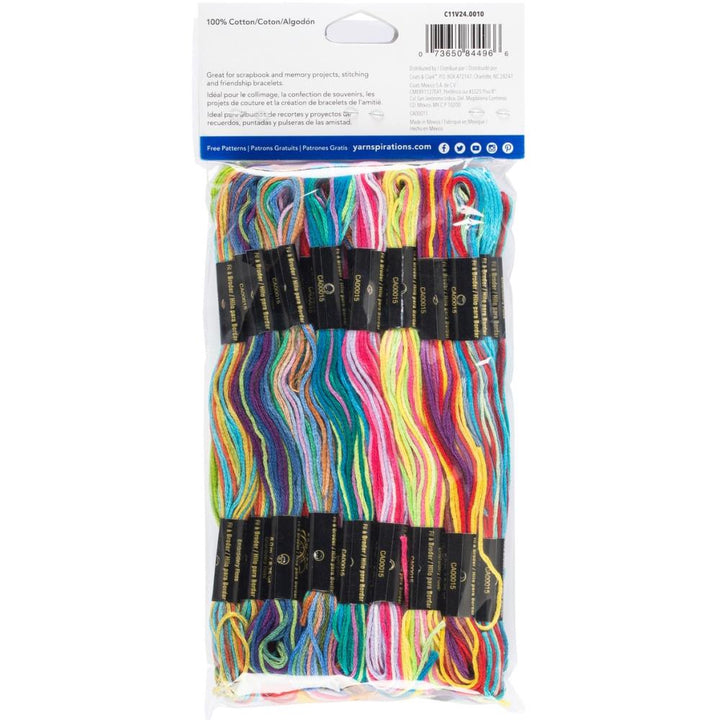 Tie Dye Coats &amp; Clark 6-Strand Embroidery Floss Pack 24/Pkg