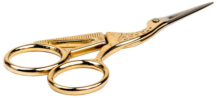 Singer Gold Stork Embroidery Scissors - 4.5 Inch