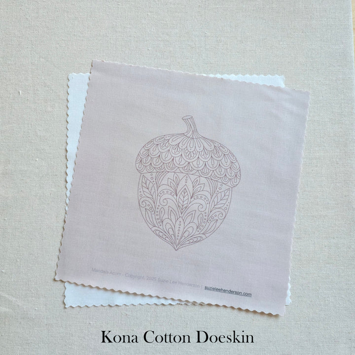 Mandal Acorn Pre-Printed Fabric