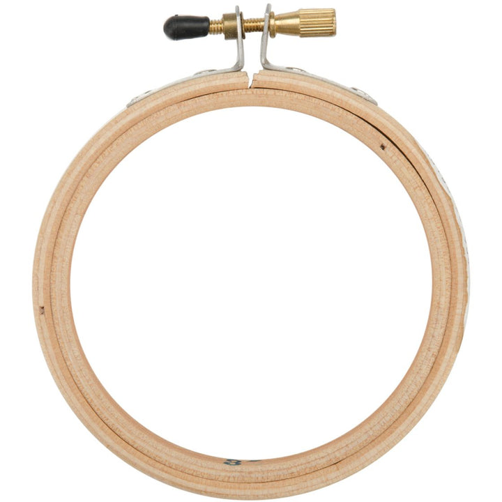 3-Inch Frank A. Edmunds Wood Embroidery Hoop with Round Edges