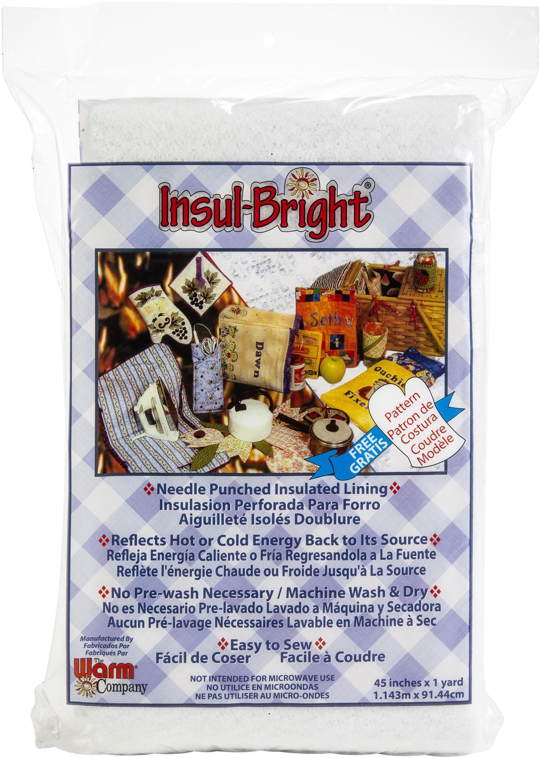 Insul-Bright packaging with product details and images on a white background