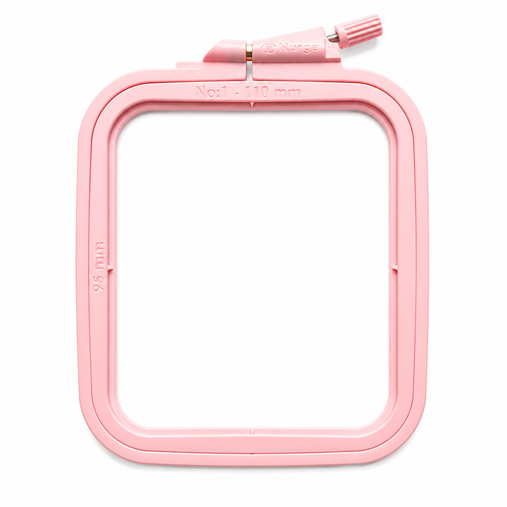 4.3 x 3.75-Inch Nurge Square Plastic Hoops No1 - (110 x 95mm)