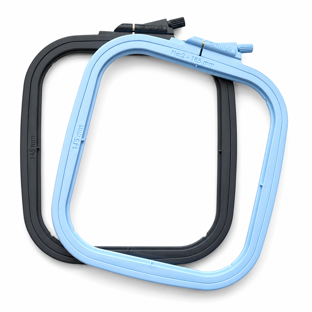 6.5 x 5.75-Inch Nurge Square Plastic Hoops No2 - (165 x 145mm)