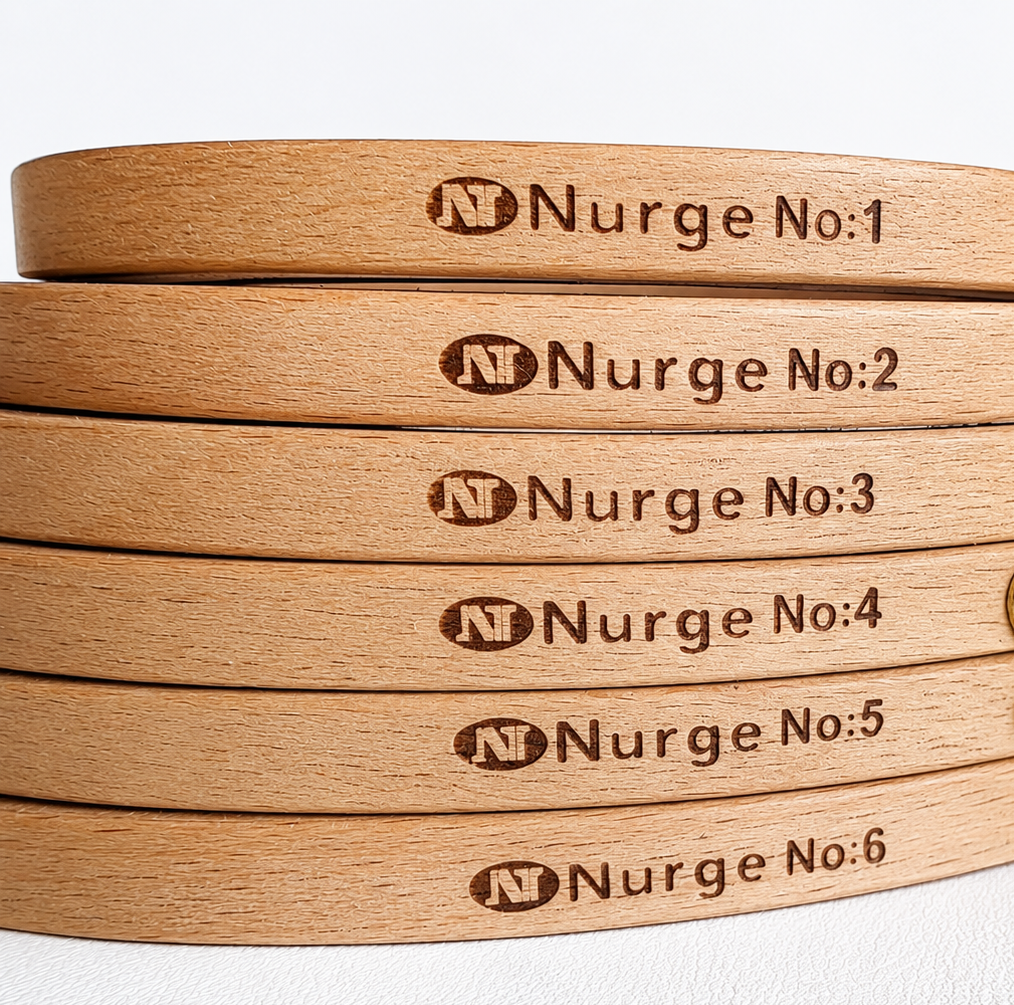 Nurge Beech Wood Embroidery Hoops Size options 4 - 10-Inch