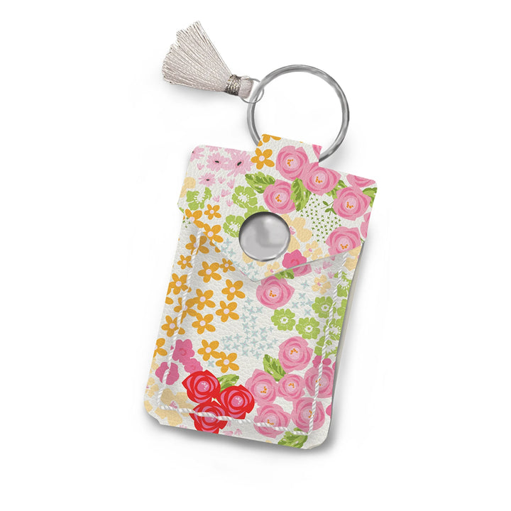 Leather Scissor Pouch Picnic Florals