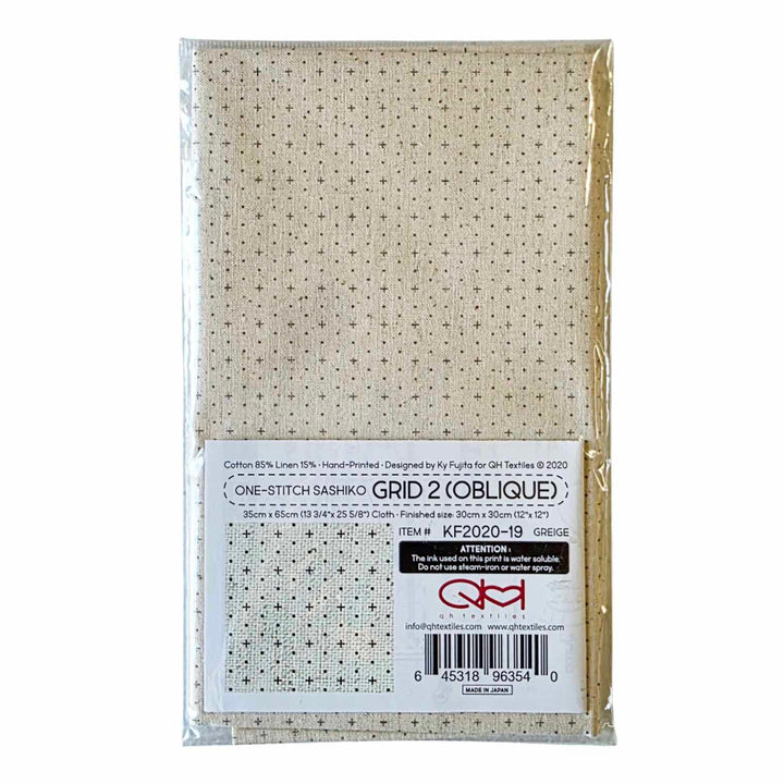Sashiko Pattern Fabric Grid 2,  KF2020-19
