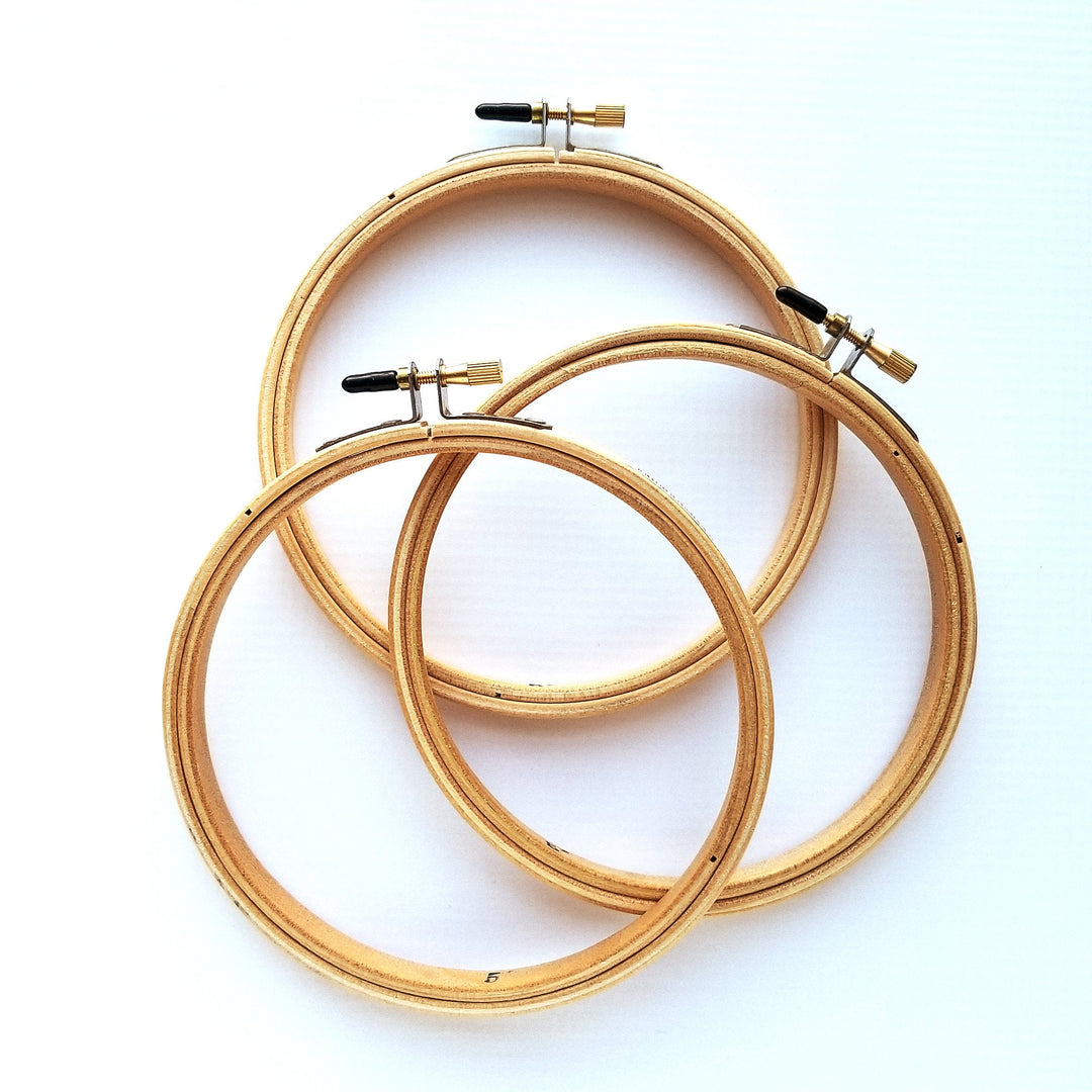 Frank A. Edmunds Wood Embroidery Hoop with Round Edges  - Your Choice of Size