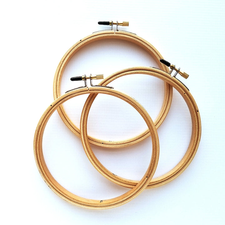 Frank A. Edmunds Wood Embroidery Hoop with Round Edges  - Your Choice of Size