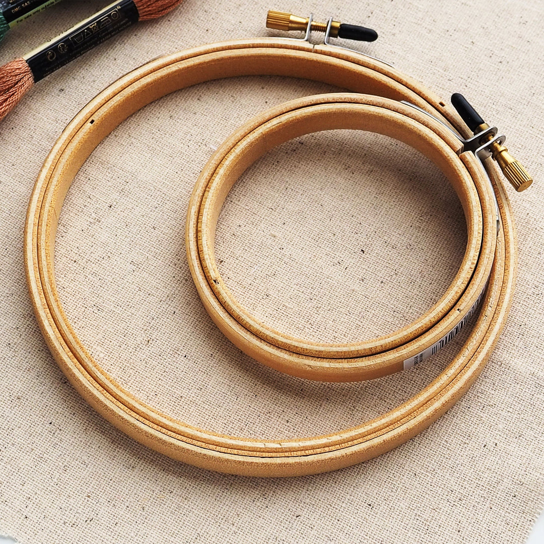 Frank A. Edmunds Wood Embroidery Hoop with Round Edges  - Your Choice of Size