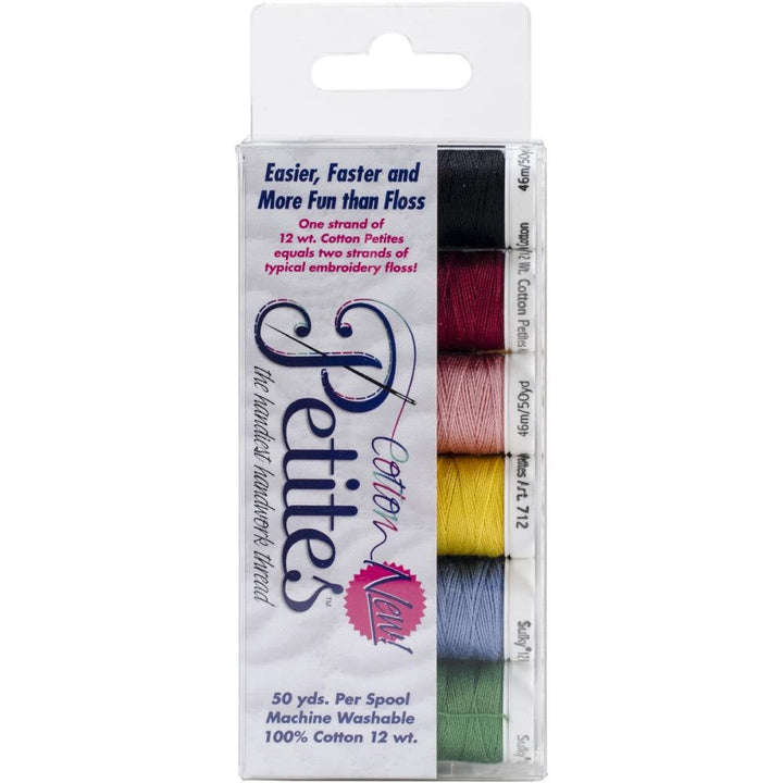Most Popular Colors Collection Sulky Sampler 12wt Cotton Petites 6 pack