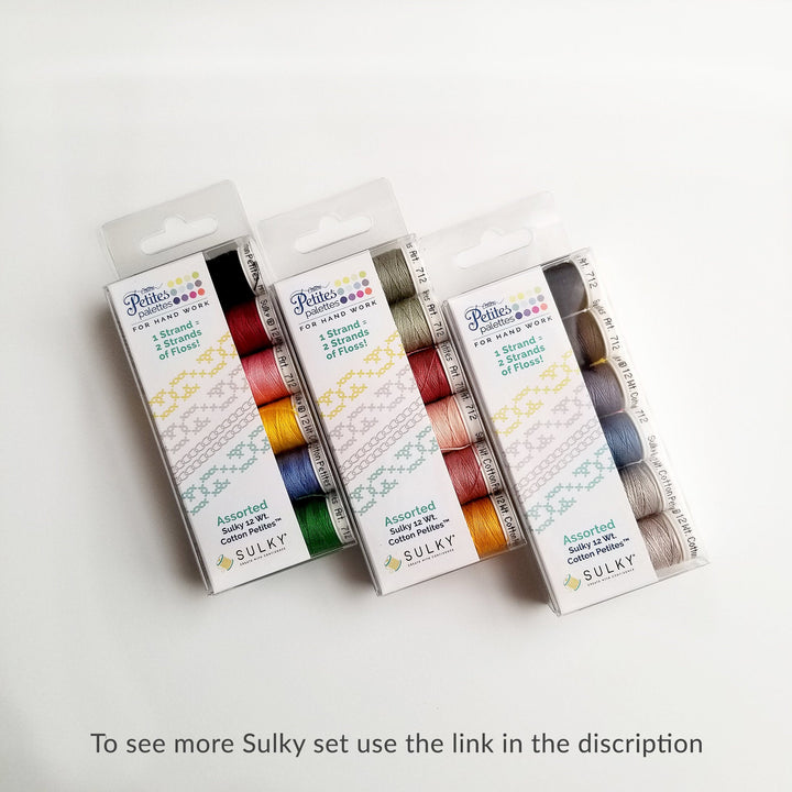 Green Assortment Sulky Sampler 12wt Cotton Petites 6 pack