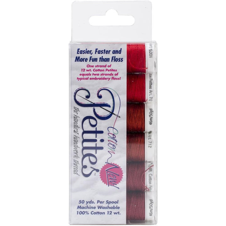 Red-work Assortment Sulky Sampler 12-wt Cotton Petites 6 pack
