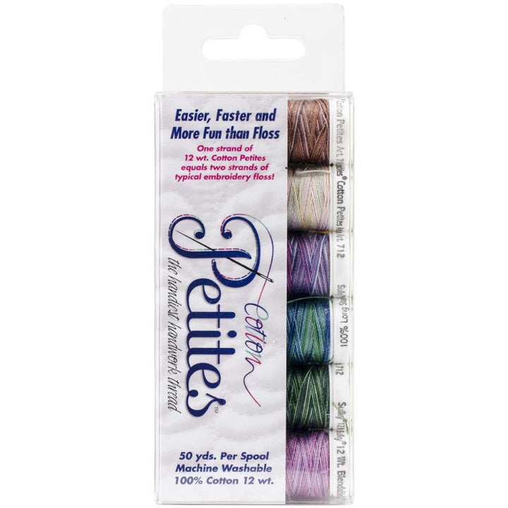 Sulky Blendables 2 - Second Most Popular Colors - 12wt Cotton Petites 6 pack - Variegated Embroidery Thread