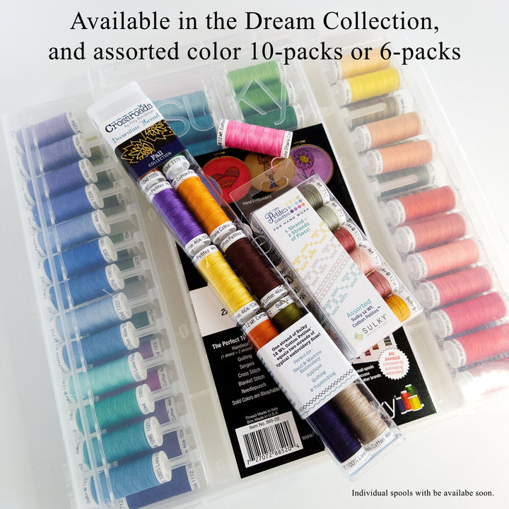 Sulky Blendables 2 - Second Most Popular Colors - 12wt Cotton Petites 6 pack - Variegated Embroidery Thread