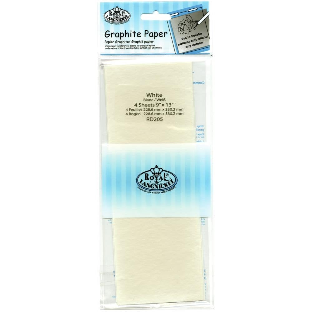 White Graphite Paper - Includes 4 - 9x13 Inch Sheets