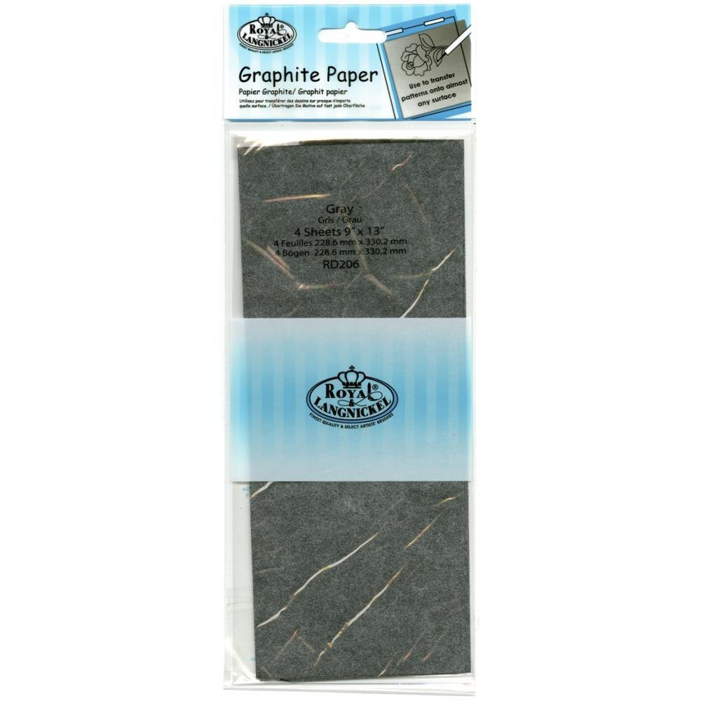 Gray Graphite Paper - Includes 4 - 9x13 Inch Sheets